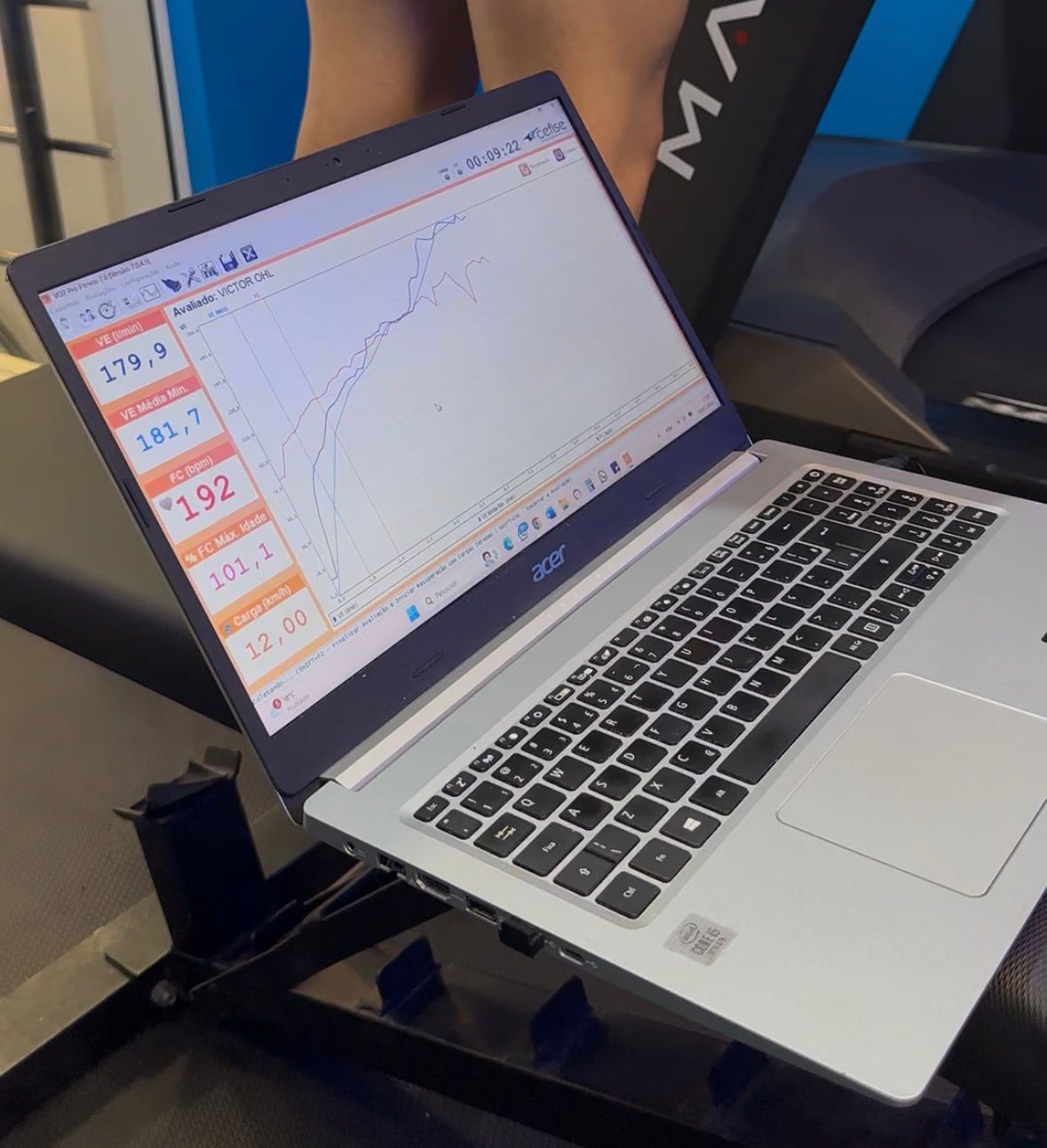 Teste de VO2 na Clínica COB